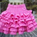 Little Girls Layered Ruffled Skirt Size 2 To 3