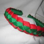 Headband For Girls In Red And Green