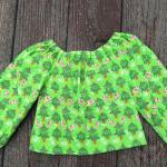 Girls Holiday Peasant Top Size 3