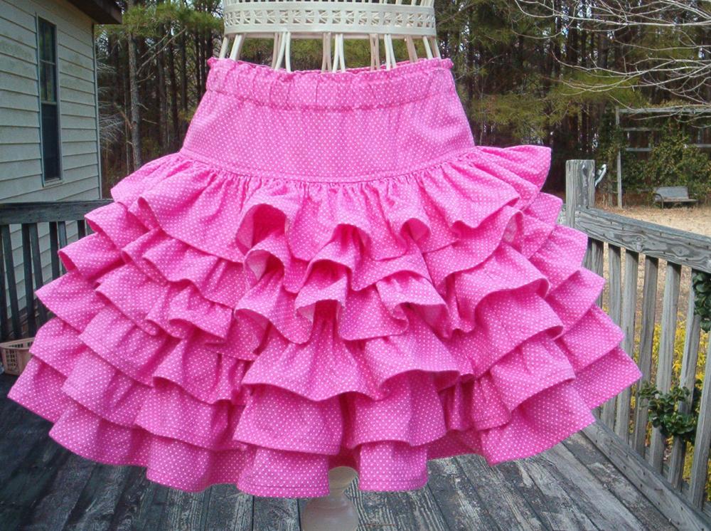 Little Girls Layered Ruffled Skirt Size 2 To 3 on Luulla