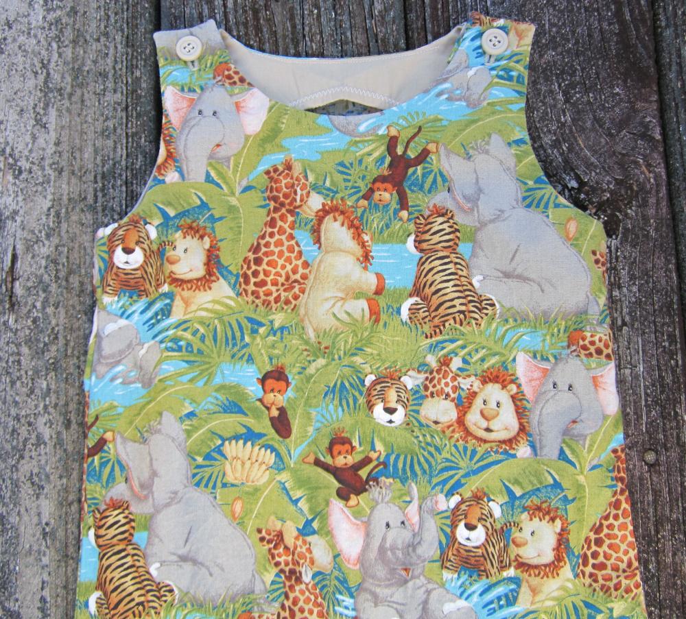 Jungle Babies Shortall For Baby Boy Size 3 Month
