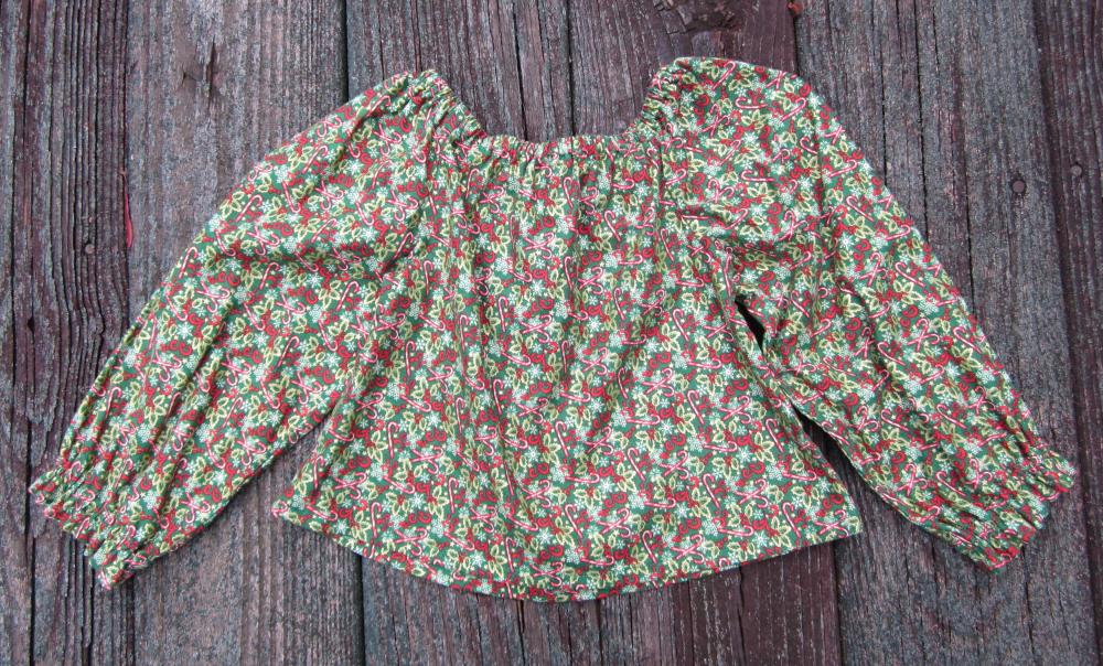 Toddler Girls Holiday Peasant Top Size 3